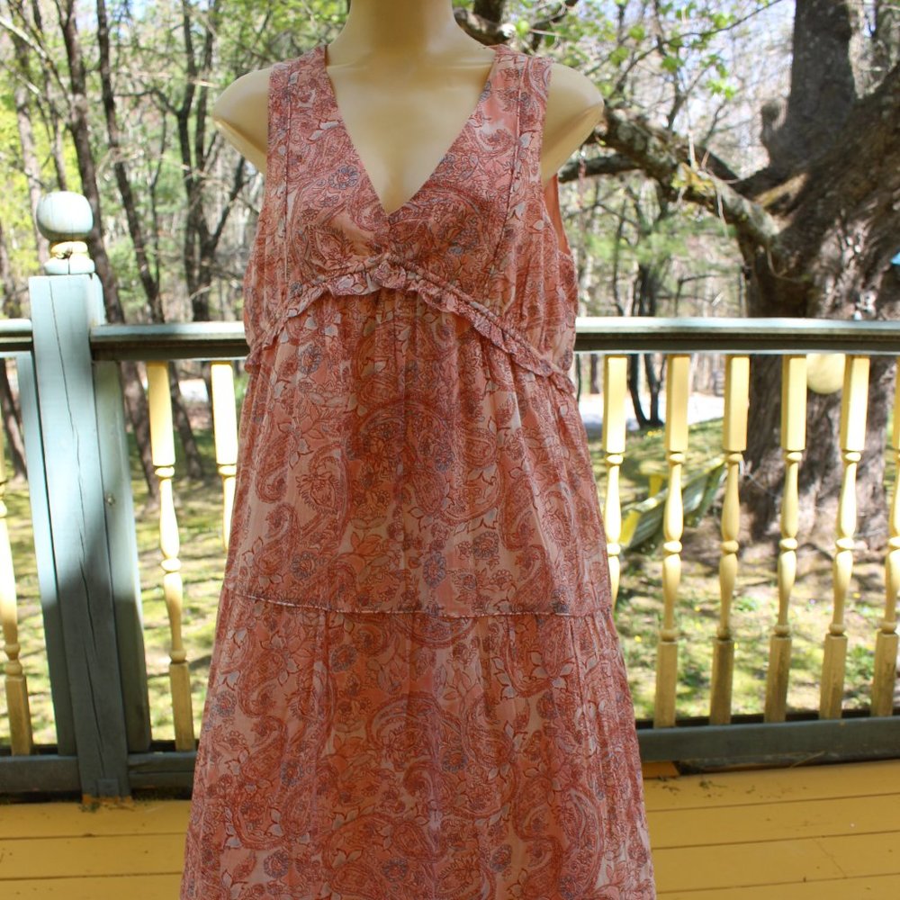 NWT Rachel Zoe Maxi Dress Ruffled Bottom Empire Waist  Sz XS